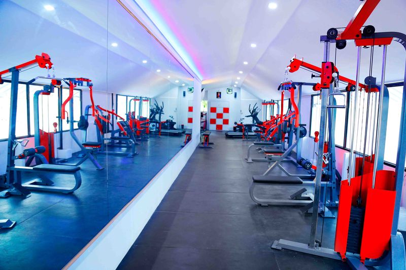 The training floor inside Fitness First Wellness Center